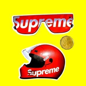 3/$20 brand new 2x waterproof Supreme stickers